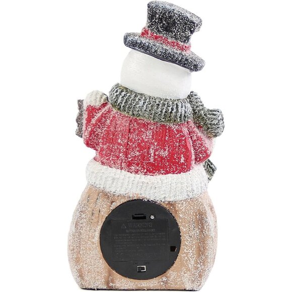 Snowman Statue with LED Lights for Christmas Decoration, Holiday Decor - Picture 7 of 7